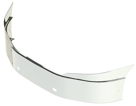 BUMPER FOR IHC PROSTAR 2008-2017 16" SETBACK AXLE WITH TOP EXTENSIONS CHROME WITH TOW HOLE