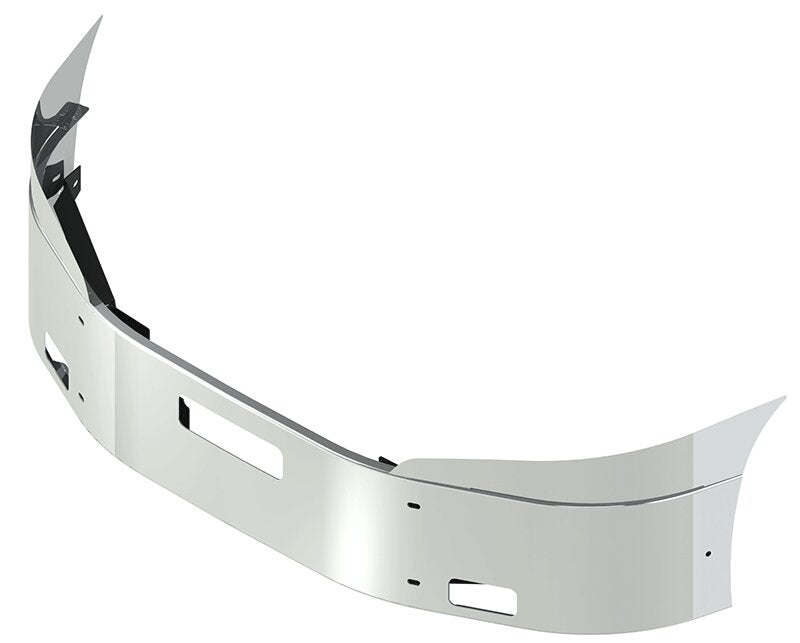 BUMPER FOR IHC PROSTAR 2008-2017 16" SETBACK AXLE WITH TOP EXTENSIONS CHROME