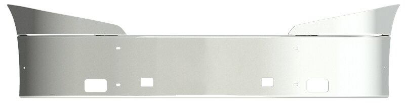 BUMPER FOR IHC PROSTAR 2008-2017 16" SETBACK AXLE WITH TOP EXTENSIONS CHROME