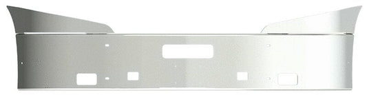 BUMPER FOR IHC PROSTAR 2008-2017 16" SETBACK AXLE WITH TOP EXTENSIONS CHROME AND LICENSE PLATE HOLES