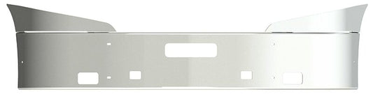 BUMPER FOR IHC PROSTAR 2008-2017 16" SETBACK AXLE WITH TOP EXTENSIONS CHROME