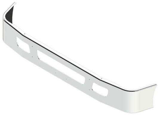 BUMPER FOR IHC 7000 SERIES MEDIUM DUTY, WORKSTAR 2006-2022 12" TO 14" SETBACK AXLE CHROME