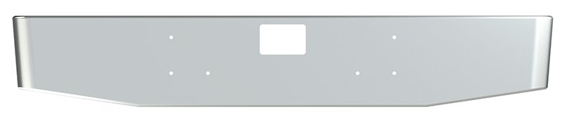 BUMPER FOR IHC 5900 SET FORWARD AXLE 2001-2011 16" TAPER ROLLED END CHROME