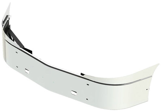 BUMPER FOR IHC LT SERIES 2017-2022 16" SETBACK AXLE WITH TOP EXTENSIONS CHROME WITH TOW HOLE