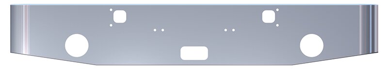 BUMPER FOR KENWORTH W900A 1967-1981 16" TAPER ROLLED END CHROME