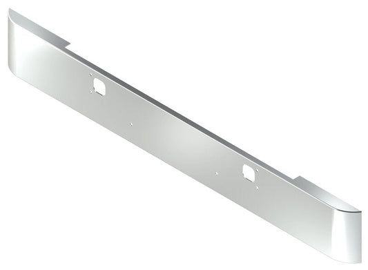 BUMPER FOR KENWORTH W900B 1982-2010 & W900L 1982-2022 12" SQUARE HAND FORM CHROME WITH TOW HOLE