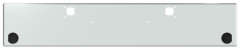BUMPER FOR KENWORTH W900B 1982-2010 & W900L 1982-2022 18" BOXED END CHROME WITH TOW HOLE AND 2 HOLES FOR 4" LIGHTS