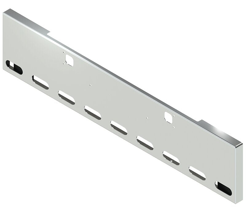 BUMPER FOR KENWORTH W900B 1982-2010 & W900L 1982-2022 20" BOXED END CHROME WITH TOW HOLE AND 9 OVAL HOLES
