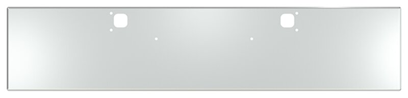 BUMPER FOR KENWORTH W900B 1982-2010 & W900L 1982-2022 20" BOXED END CHROME WITH TOW HOLE, NO CUTOUT ON THE TOP LIP