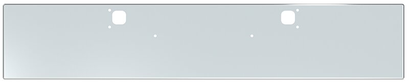 BUMPER FOR KENWORTH W900B 1982-2010 & W900L 1982-2022 18" AMERICAN EAGLE BOXED END WITH 8" EARS CHROME WITH TOW HOLE