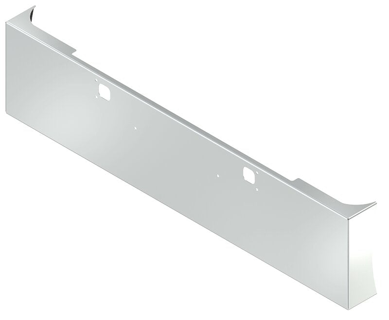 BUMPER FOR KENWORTH W900B 1982-2010 & W900L 1982-2022 22" AMERICAN EAGLE BOXED END WITH 8" EARS CHROME WITH TOW HOLE