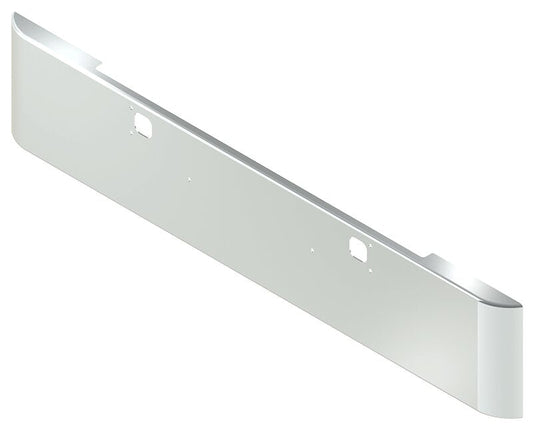BUMPER FOR KENWORTH W900B 1982-2010 & W900L 1982-2022 18" SQUARE HAND FORM CHROME WITH TOW HOLE