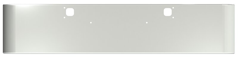 BUMPER FOR KENWORTH W900B 1982-2010 & W900L 1982-2022 20" SQUARE HAND FORM CHROME WITH TOW HOLE