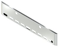 BUMPER FOR KENWORTH W900B 1982-2010 & W900L 1982-2022 18" SQUARE ROLLED END CHROME AND 8 OVAL HOLES