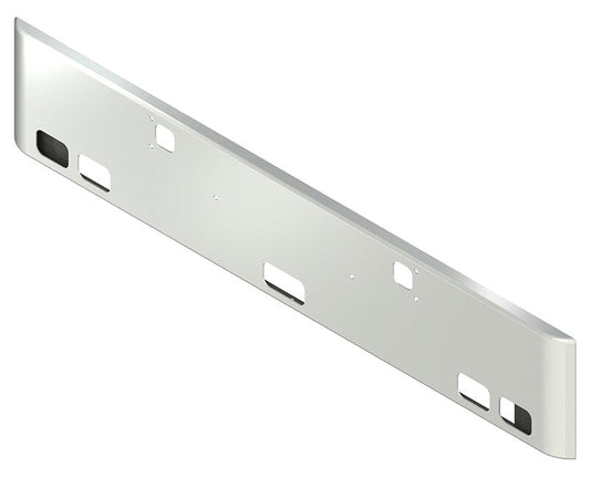 BUMPER FOR KENWORTH W900B 1982-2010 & W900L 1982-2022 18" SQUARE ROLLED END CHROME, LIGHT HOLES