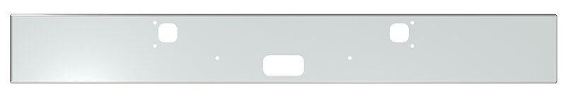 BUMPER FOR KENWORTH W900B 1982-2010 & W900L 1982-2022 12" BOXED END CHROME, NO CUTOUT ON THE TOP LIP
