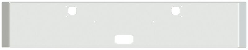 BUMPER FOR KENWORTH W900B 1982-2010 & W900L 1982-2022 18" ROADRUNNER MITRE END STAINLESS STEEL