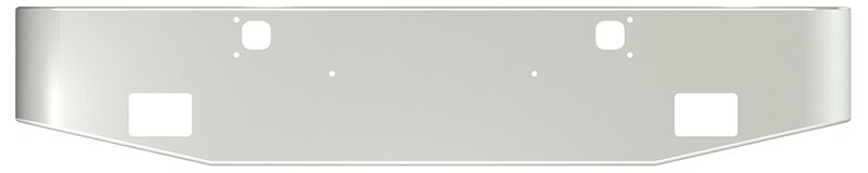 BUMPER FOR KENWORTH W900B 1982-2010 & W900L 1982-2022 18" TAPER HAND FORM CHROME