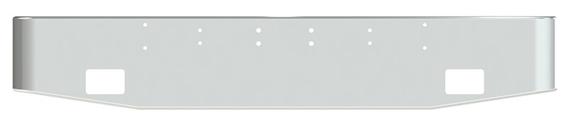 BUMPER FOR KENWORTH LOGGER 1967-1981 16" TAPER ROLLED END CHROME