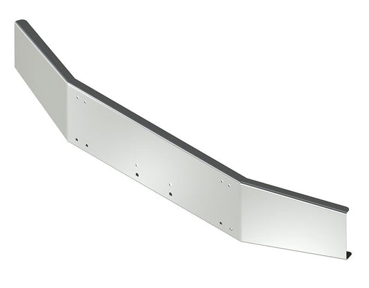 BUMPER FOR KENWORTH T800 1986-2003 14" OPEN END TAPERED CHROME WITH EXTERIOR BOLT ON HITCH HOLES