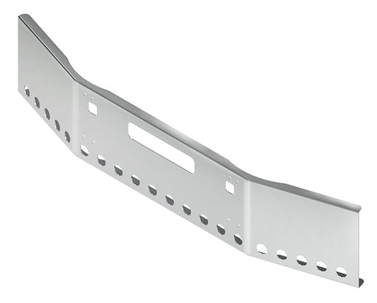 BUMPER FOR KENWORTH T800 1986-2003 18" OPEN END CHROME WITH STEP HOLES & VENT HOLES, LIGHT HOLES