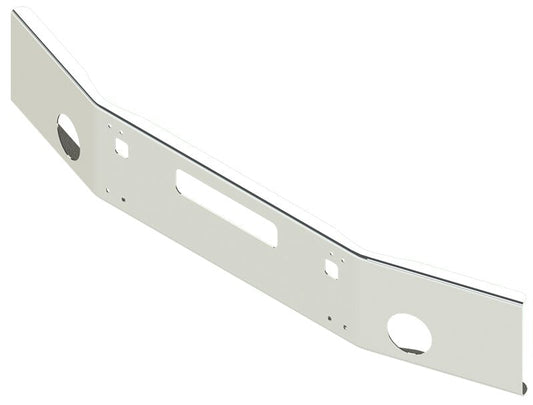 BUMPER FOR KENWORTH T800 1986-2003 14" OPEN END CHROME WITH ROUND FOG LIGHT HOLES & STEP HOLES & VENT HOLES