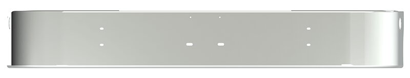 BUMPER FOR KENWORTH T300 SET FORWARD AXLE 1997-2008 12" SET FORWARD AXLE CHROME WITH MOUNTING HOLES ONLY