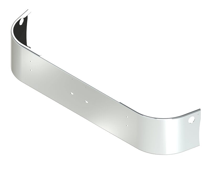 BUMPER FOR KENWORTH T300 SET FORWARD AXLE 1997-2008 16" SET FORWARD AXLE CHROME WITH MOUNTING HOLES ONLY