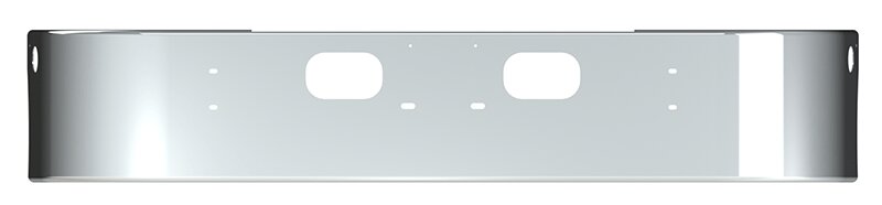 BUMPER FOR KENWORTH T300 SET FORWARD AXLE 1997-2008 16" SET FORWARD AXLE CHROME WITH TOW HOLE