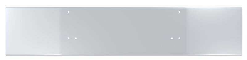 BUMPER FOR KENWORTH T800 & T880 2004-2022 18" OPEN END CHROME WITH MOUNTING HOLES ONLY