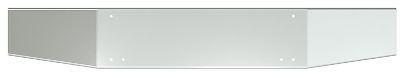 BUMPER FOR KENWORTH T800 & T880 2004-2022 14" OPEN END TAPERED CHROME WITH MOUNTING HOLES ONLY