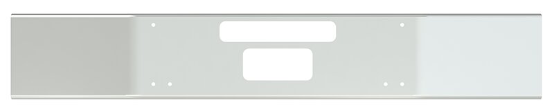 BUMPER FOR KENWORTH T800 & T880 2004-2022 14" OPEN END CHROME WITH TOW HOLE & VENT HOLES