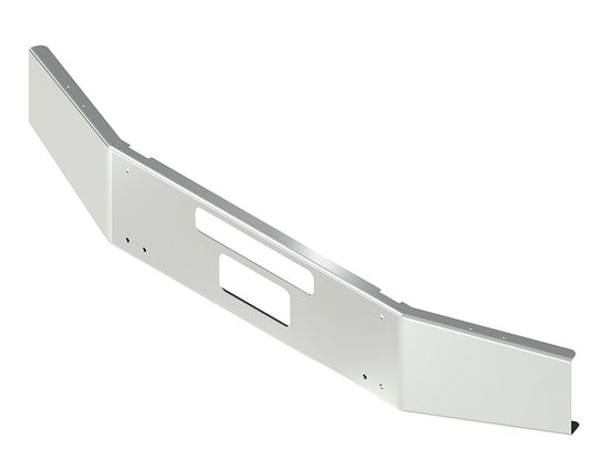 BUMPER FOR KENWORTH T800 & T880 2004-2022 14" OPEN END TAPERED CHROME WITH TOW HOLE & VENT HOLES