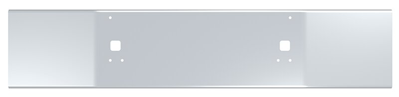BUMPER FOR KENWORTH T800 & T880 2004-2022 18" OPEN END CHROME WITH STEP HOLES