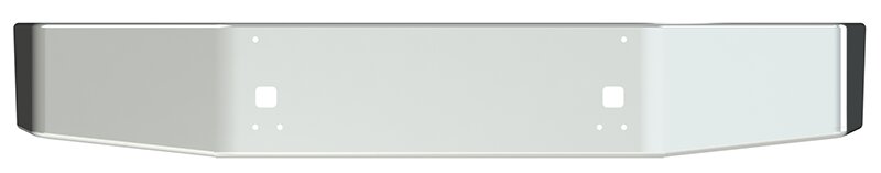 BUMPER FOR KENWORTH T800 & T880 2004-2022 16" SETBACK AXLE CHROME WITH STEP HOLES