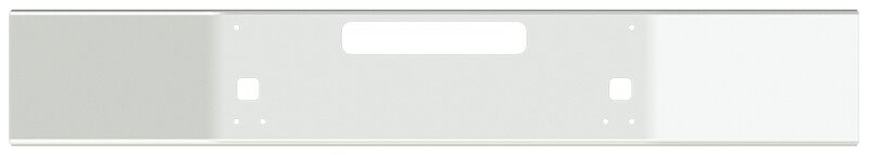 BUMPER FOR KENWORTH T800 & T880 2004-2022 14" OPEN END CHROME WITH STEP HOLES & VENT HOLES