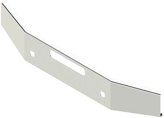 BUMPER FOR KENWORTH T800 & T880 2004-2022 14" OPEN END TAPERED CHROME WITH STEP HOLES & VENT HOLES