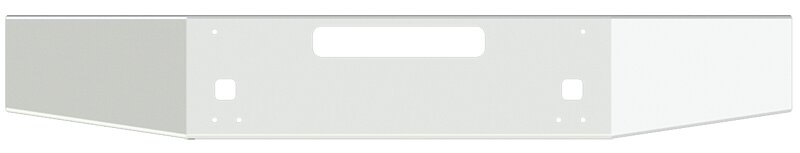 BUMPER FOR KENWORTH T800 & T880 2004-2022 14" OPEN END TAPERED CHROME WITH STEP HOLES & VENT HOLES