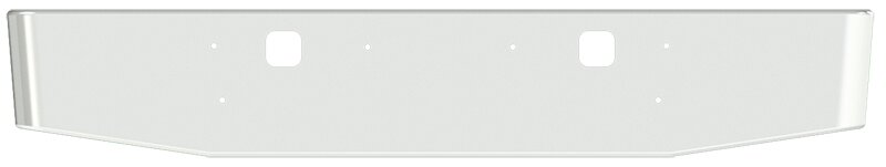 BUMPER FOR KENWORTH W900S 2008-2022 16" TAPER ROLLED END CHROME WITH TOW HOLE