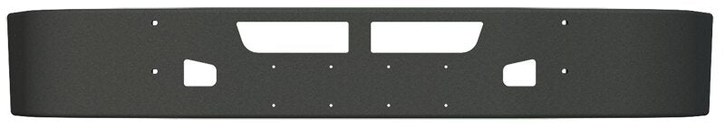 BUMPER FOR KENWORTH T660 2008-2017 WITH TOW HOLE & VENT HOLES AND LICENSE PLATE HOLES FOR 2 PLATES