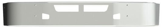 BUMPER FOR KENWORTH T660 2008-2017 12" TO 14" SETBACK AXLE CHROME WITH TOW HOLE & VENT HOLES