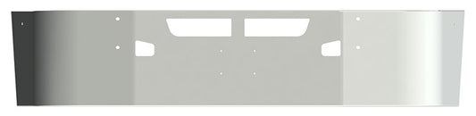 BUMPER FOR KENWORTH T660 2008-2017 20" SETBACK AXLE STAINLESS STEEL WITH TOW HOLE & VENT HOLES AND LICENSE PLATE HOLES