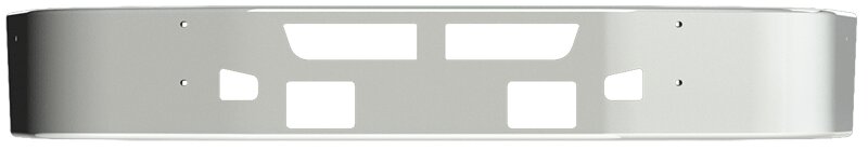 BUMPER FOR KENWORTH T660 2008-2017 12" TO 14" SETBACK AXLE CHROME