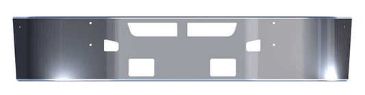 BUMPER FOR KENWORTH T660 2008-2017 18" SETBACK AXLE CHROME