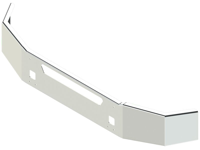 BUMPER FOR KENWORTH T440 SETBACK AXLE 2011-2022 14" SETBACK AXLE WITH TOP EXTENSIONS CHROME WITH TOW HOLE & VENT HOLES