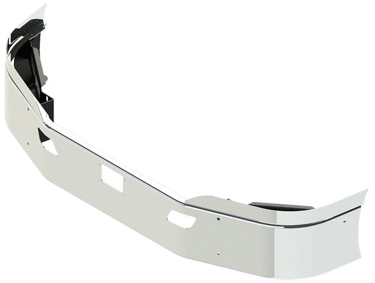 BUMPER FOR KENWORTH T680 SETBACK AXLE 2013-2022 14" SETBACK AXLE WITH TOP EXTENSIONS CHROME WITH TOW HOLE