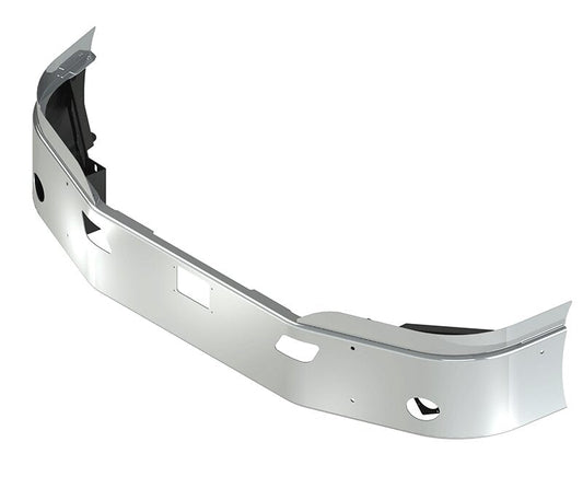 BUMPER FOR KENWORTH T680 SETBACK AXLE 2013-2022 14" SETBACK AXLE WITH TOP EXTENSIONS CHROME