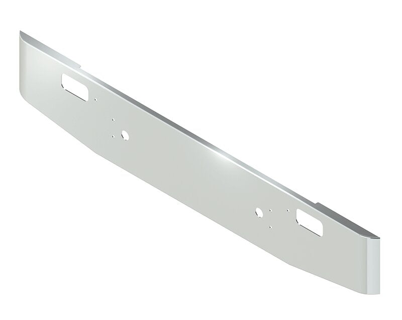 BUMPER FOR MACK SUPERLINER, CRUISELINER 1970-1990 16" TAPER ROLLED END CHROME WITH TOW HOLE