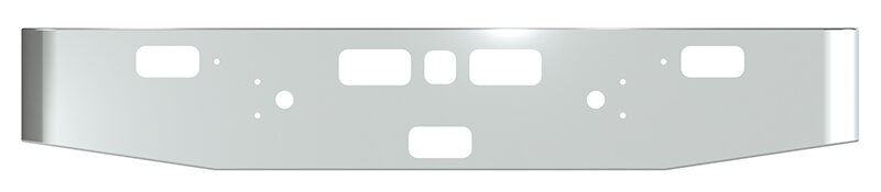 BUMPER FOR MACK SUPERLINER, CRUISELINER 1970-1990 16" TAPER ROLLED END CHROME