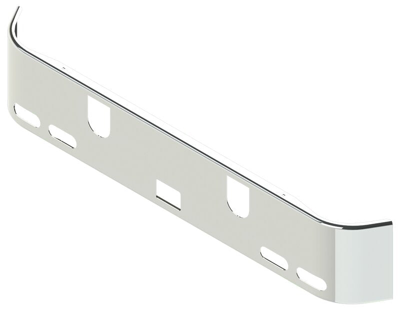 BUMPER FOR MACK CH SERIES SET FORWARD AXLE 1994-2004 16" SET FORWARD AXLE CHROME AND 4 OVAL HOLES